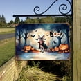 thumbnail image 3 of Happy Halloween Vampire Sphynx BOO with Pumpkins Fun and Spooky Horizontal Metal Aluminum Sign Cat Lover Kitten Owner Gifts Idea Wall Art Home Decor - 00018, 3 of 5