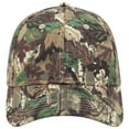 thumbnail image 2 of Men’s Camouflage 6 Panel Adjustable Low Profile Baseball Cap, Light Loden/Brown/Kelly, 2 of 3