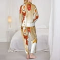 thumbnail image 5 of Kll Christmas Snowman Gift Print Women'S Long Sleeve Pajamas With Pants Sleepwear Loungewear 2 Set-Small, 5 of 9