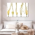 thumbnail image 2 of Elephant Stock Champagne Streams Wall Art - Horizontal Canvas Wall Art - Living Room Wall Decor - Food And Drink Canvas - White And Yellow Decor - 48" x 32", 2 of 8