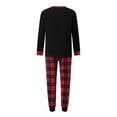 thumbnail image 3 of Family Matching Pajamas Sets Christmas Long Sleeve Tops with Pants, 3 of 9