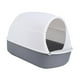 thumbnail image 2 of Caja de arena para gatos con tapa y tapa antisalpicaduras, con pala para arena, suministros para mascotas Gris, 2 of 9