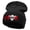 Black, variant on Dead Skull Embroidered 12 Inch Long Knitted Beanie - Black OSFM
