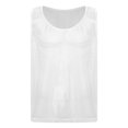 thumbnail image 5 of MSemis Men's Mesh Tank Tops Fishnet See Through Breathable Athletic Sportswear White XL, 5 of 7