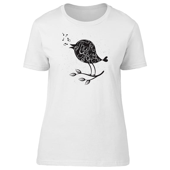 Thank You So Much Cute Bird Tee Women's -Image by Shutterstock