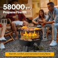 thumbnail image 6 of SPECSTAR Portable 58,000 BTU Propane Fire Pit, 20-Inch Smokeless Outdoor Design with Carry Bag, Tank Holder, Ideal for Patio, Backyard, Camping, Tailgating, Deck, RV, 6 of 7