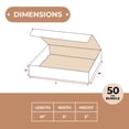 thumbnail image 3 of SSBM 10 x 5 x 3" ECT-32B White Corrugated Mailers Shipping Boxes 50/Case, 3 of 6