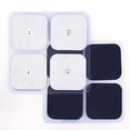 thumbnail image 1 of TENS Unit Pads, 40 Pcs 2x2 Snap Electrodes, Reusable Tens Pads Replacement for EMS Muscle Stimulator, Using 3.5mm Snap Connector, 1 of 4