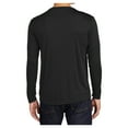 thumbnail image 2 of Yellow Rooster Men's Tall Long Sleeve PosiCharge Competitor Tee Black 3XLT, 2 of 6