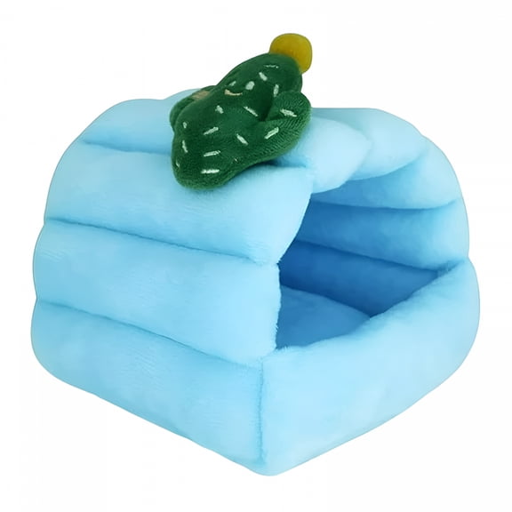 LAMIRO Guinea Pig Bed,Warm Fleece Guinea Pig Hideout,Cozy Small Animal House Bedding for Rabbit,Bunny,Hamster,Ferret,Hedgehog,Rat,Chinchilla,Squirrel Cage Accessories