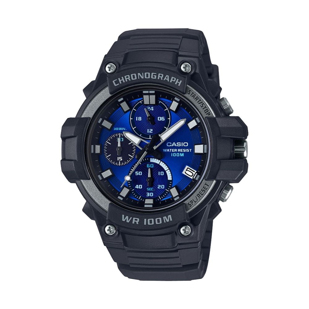 casio men's blue watch