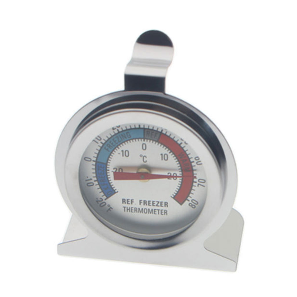 Refrigerator Thermometers Large Dial Freezer Thermometer with Dual