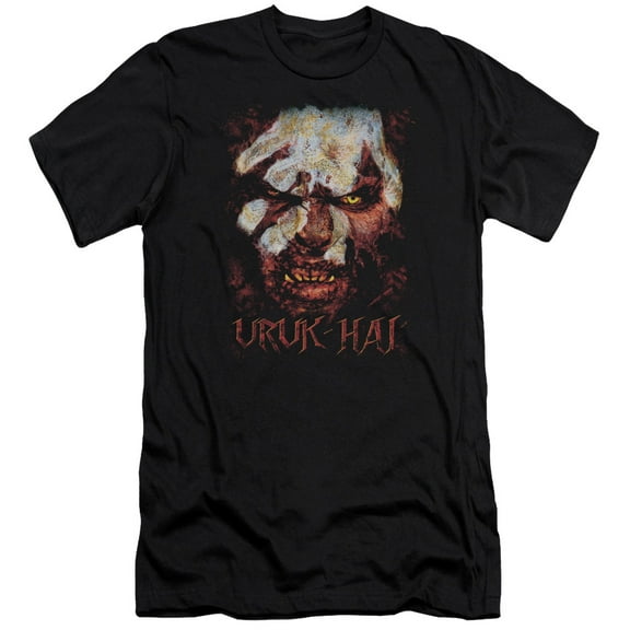 Lord of the Rings Uruk Hai Premium Canvas Adult Slim Fit 30/1 T-Shirt Black