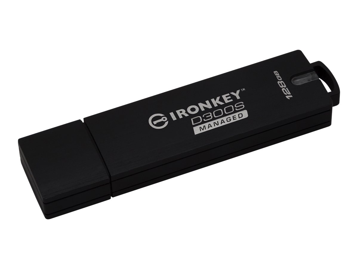 IronKey D300S Managed - USB flash drive - encrypted - 128 GB - USB 3.1 Gen 1 - FIPS 140-2 Level 3 - TAA Compliant - image 2 of 2
