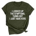 thumbnail image 1 of T-Shirts d'Été Amusants pour Femmes Lettres Imprimées Col Rond Manches Courtes Ample, 1 of 3