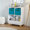 thumbnail image 3 of RiverRidge Kids Catch-All 24in Cubby Bookshelf and Toy Bin Storage Organizer - White, 3 of 10