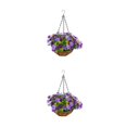 thumbnail image 1 of Advancent Decoración de lavabo colgante de hierro de primera calidad, flores y plantas de imitación de belleza duradera, cestas colgantes, Type8 NO8, 1 of 6