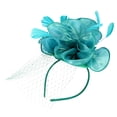 thumbnail image 3 of Fascinator Hat Flower Fascinator Headband Tea Party Hat Prom Banquet Headpiece, 3 of 8