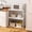 White, variant on HOMLUX Modern Wide Stackable Metal Shelf, Wood & PVC Storage Organizer Bookcase for Living Room, Bedroom & Office, Columbia Walnut