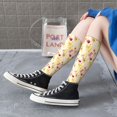 thumbnail image 6 of Picia Women Crew Soft Moisture-wicking Socks Rabbit And Balloon Pattern Design Cotton Socks, One Size fit All, 6 of 9