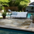 thumbnail image 6 of Addison Rugs Chantille Indoor/Outdoor Contemporary Watercolors Brown Washable Rectangle Rug, 5' x 7'6", 6 of 6