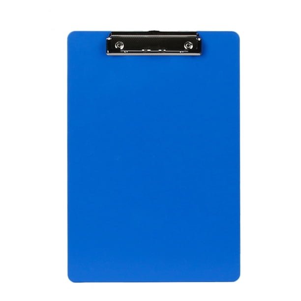 Portapapeles de 5 piezas con clip de placa de escala Carpeta transparente de plástico Tablero de escritura Carpeta de clip de papel kenally WJU1614-05