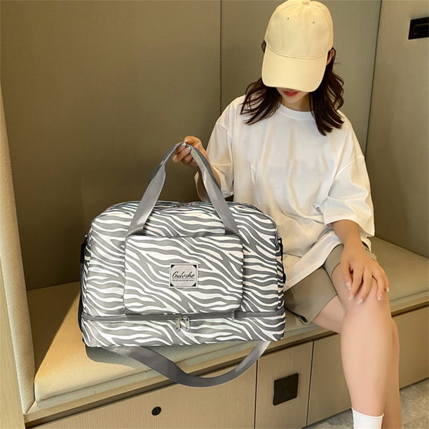 XWSHYW Contenedores de Almacenamiento Bolsa Deportiva con Cremallera, Multitas, Bolsa de Gimnasio de Gran Tamaño para Equipo, Artículos Deportivos, Lavandería, Bolsa Transpirable y Viaje para Mujeres