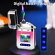thumbnail image 4 of Creatives Personality Transparent Cool Double Arcs Gradient Colour Lighter Outdoor Windproof Lighter, 4 of 6