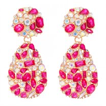 DESIGNICE Statement Earrings for Women,Alloy Teardrop Shape Drop Earrings,Dangle Earrings for Women Wife Girlfriend Fashion Jewelry Accessories Gift,Style2