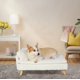 thumbnail image 4 of Elevated Pet Bed,Nordic Pet Stool Bed with Cozy Pad Waterproof,Pet Sofa Bed with Sturdy Wood Legs for Small Dog Kitten ShopWise Round, 4 of 6