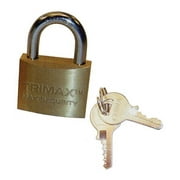 Trimax TPB1137 Marine Grade Lock W/ Locking Solid Brass Body and 1-3/8 in. X 3/8 in. Dia Shackle