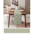 thumbnail image 6 of Table Runner Dresser Scarf 13 x 108 Inch Daisy Flower Farmhouse White Floral Decor Table Runners Non-Slip Heat Kitchen Dining Table Decor for Indoor Outdoor Home Party Decoration, 6 of 7