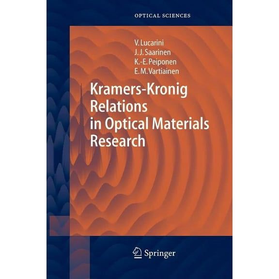 Springer Optical Sciences Kramers-Kronig Relations in Optical Materials Research, Book 110, (Paperback)
