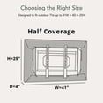 thumbnail image 3 of Covermates Outdoor TV Cover - Fits 42"-45" TVs, Water Resistant, Rip-Resistant, Open Back, 3 of 9