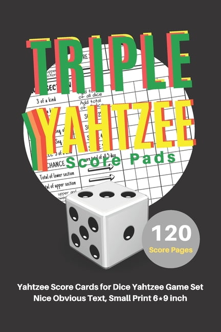 triple yahtzee score pads v9 yahtzee score cards for dice yahtzee
