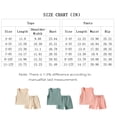 thumbnail image 6 of Fdqin Girls Summer Clothes 6 Pcs Sleeveless Tank Top and Shorts Beach Sets Casual Summer Outfits for Kid Green Pink Khaki 7-8 Years, 6 of 9
