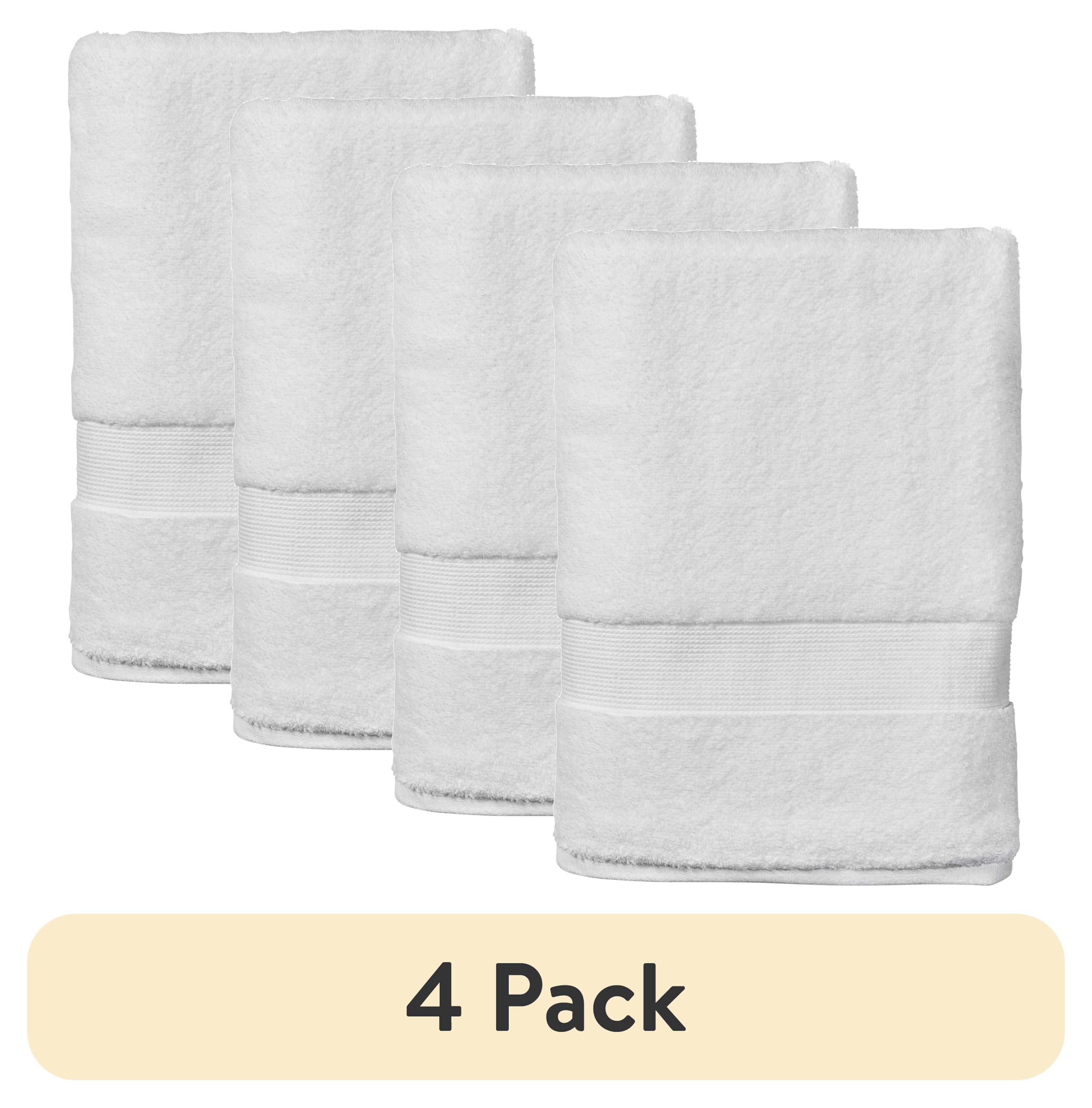 Better Homes & Gardens Signature Soft Bath Towel, 4-Pack, White photo 1
