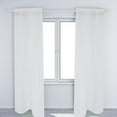 thumbnail image 3 of Rideau de Fenêtre Transparent à Poche pour Tringle Chambre Balcon Traitement de Fenêtre (Blanc), 3 of 9