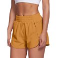 thumbnail image 2 of SAYOO Solid Color Athletic Shorts with Compression Underwear Lining, Pockets, 2 of 9