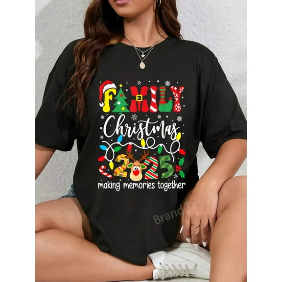 Family Christmas 2025 Matching Outfit Xmas Men Women Kids T-Shirt