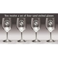 thumbnail image 2 of Elliot Irish Coat of Arms Wine Glasses - Set of 4 (Sand Etched), 2 of 2