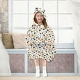 thumbnail image 6 of Wearable Blanket Hoodie for Kids Dog Paw Flannel Hooded Blanket with Pockets and Sleeves Suitable for Boys and Girls, 6 of 7