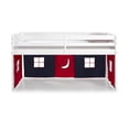 thumbnail image 6 of Alaterre Jasper Twin Junior Loft Bed, White Frame and Blue/Red Playhouse Tent, 6 of 8