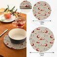 thumbnail image 3 of FREEAMG Christmas Santa Claus Pot Holder Trivets Set of 2, Heat Resistant Cotton Rope Round Trivets for Hot Dishes, Bowl,Teapot, Hot Pot and Pans, 3 of 7