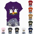 thumbnail image 5 of TOWED22 Halloween Teacher Shirts for Women Ghost Reading Book T-Shirt Casual Fall Teacher Tee Tops(Pink,L), 5 of 9