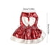 thumbnail image 3 of Vestido clásico navideño para mascotas, vestido informal para perros, vestido con mangas con volantes para fiestas navideñas, regalo de Navidad para mascotas, 3 of 5