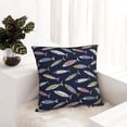thumbnail image 6 of Fuzoiu Sardine Print Square Pillow Cover,Hidden Zipper Design,Luxury Square Pillow Case, Throw Pillow,Couch Cushion-24"x24", 6 of 7
