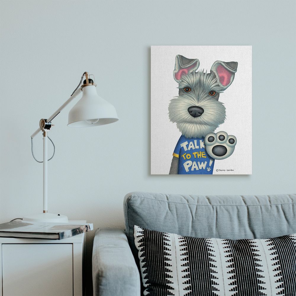Stupell Industries Sassy Scotty Dog 'Talk to the Paw' Quote Family Pet Designed by Danny Gordan