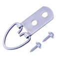 thumbnail image 1 of Ganchos para cuadros con anilla en D de alta resistencia con tornillos, accesorios para colgar cuadros con anilla en D grande y ancho, 60 piezas, ganchos para cuadros con 2 orificios para espejo, relo, 1 of 5