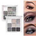 thumbnail image 2 of 9 Colors Eyeshadow Palette , High Pigmented Blendable Matte Glitter Shimmer Finishes, 24-hour Long Lasting Eye Makeup For Christmas Music Festival, 2 of 5